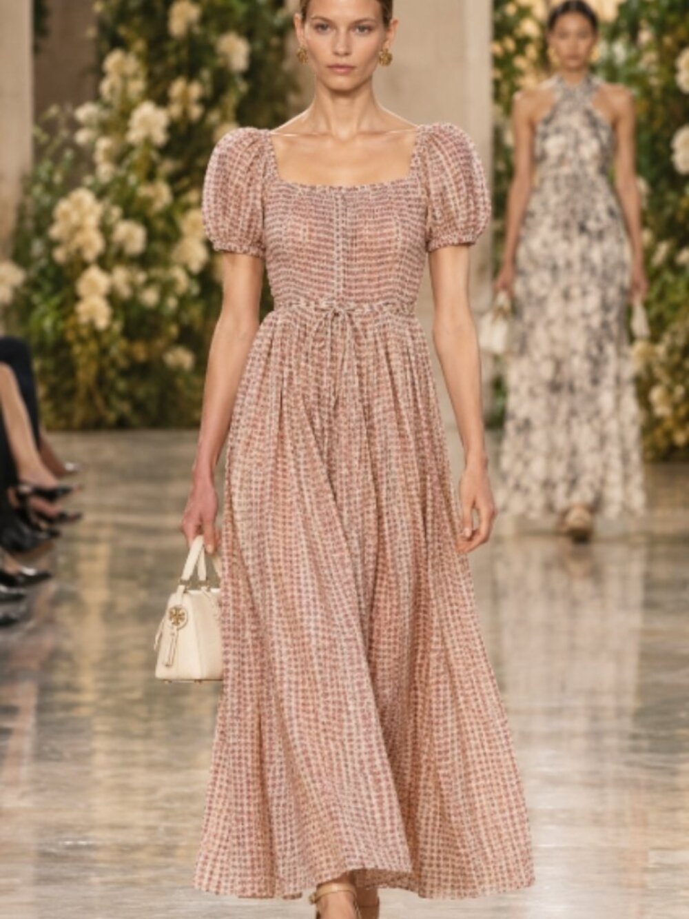 NWOT TORY BURCH Floral-print Pleated Midi Dress XS $795